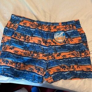 Columbia Men's Swim Trunks - Blue and Orange